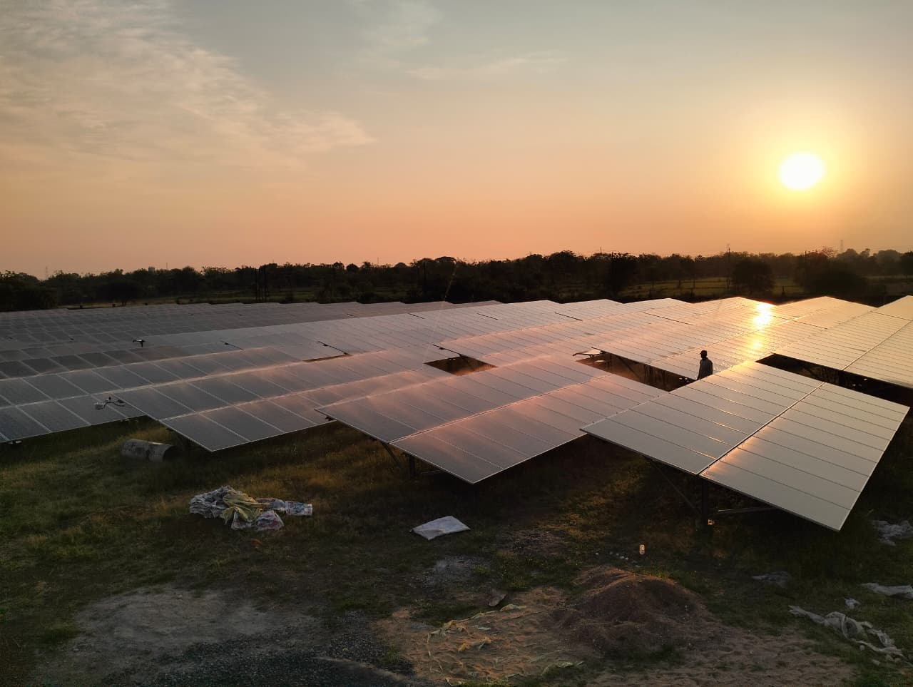 Industrial solar plant